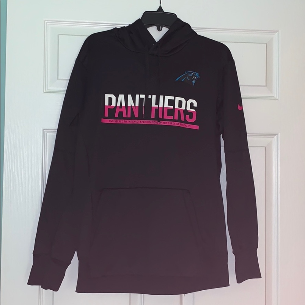 Nike Carolina Panthers Black & Pink Pullover Hoodie